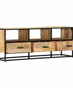 vidaXL TV Cabinet 120x30x45 cm Solid Mango Wood