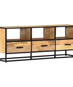 vidaXL TV Cabinet 120x30x45 cm Solid Mango Wood