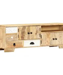 vidaXL TV Cabinet 120x30x40 cm Solid Mango Wood