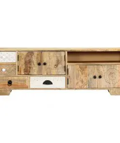 vidaXL TV Cabinet 120x30x40 cm Solid Mango Wood