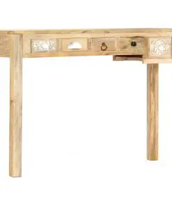 vidaXL Console Table 110x30x75 cm Solid Mango Wood
