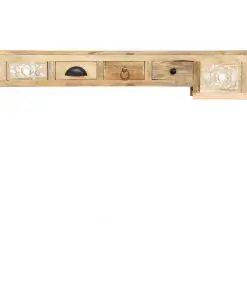 vidaXL Console Table 110x30x75 cm Solid Mango Wood