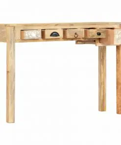 vidaXL Console Table 110x30x75 cm Solid Mango Wood