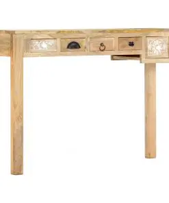 vidaXL Console Table 110x30x75 cm Solid Mango Wood