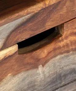 vidaXL TV Cabinet Solid Sheesham Wood 130x30x40 cm