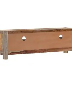 vidaXL TV Cabinet Solid Sheesham Wood 130x30x40 cm