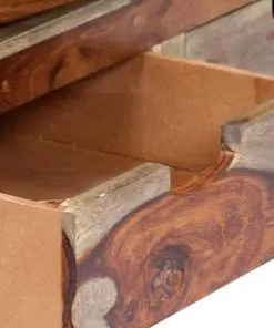 vidaXL TV Cabinet Solid Sheesham Wood 130x30x40 cm