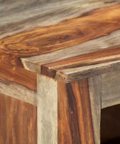 vidaXL Sideboard Grey 100x30x50 cm Solid Sheesham Wood