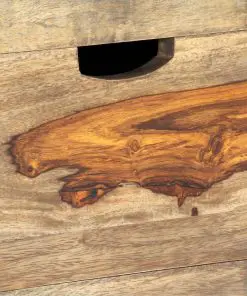 vidaXL Sideboard Grey 100x30x50 cm Solid Sheesham Wood