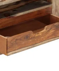 vidaXL Sideboard Grey 100x30x50 cm Solid Sheesham Wood