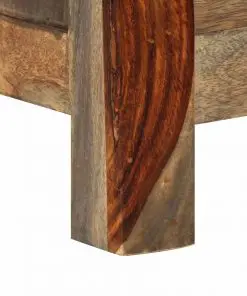 vidaXL Sideboard Grey 100x30x50 cm Solid Sheesham Wood