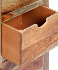 vidaXL Drawer Cabinet 40x30x100 cm Solid Sheesham Wood