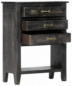 vidaXL Side Cabinet 60x30x80 cm Solid Mango Wood