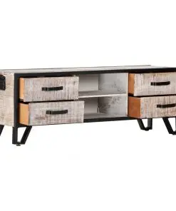 vidaXL TV Cabinet 120x30x40 cm Solid Acacia Wood