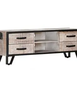 vidaXL TV Cabinet 120x30x40 cm Solid Acacia Wood