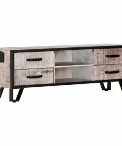 vidaXL TV Cabinet 120x30x40 cm Solid Acacia Wood