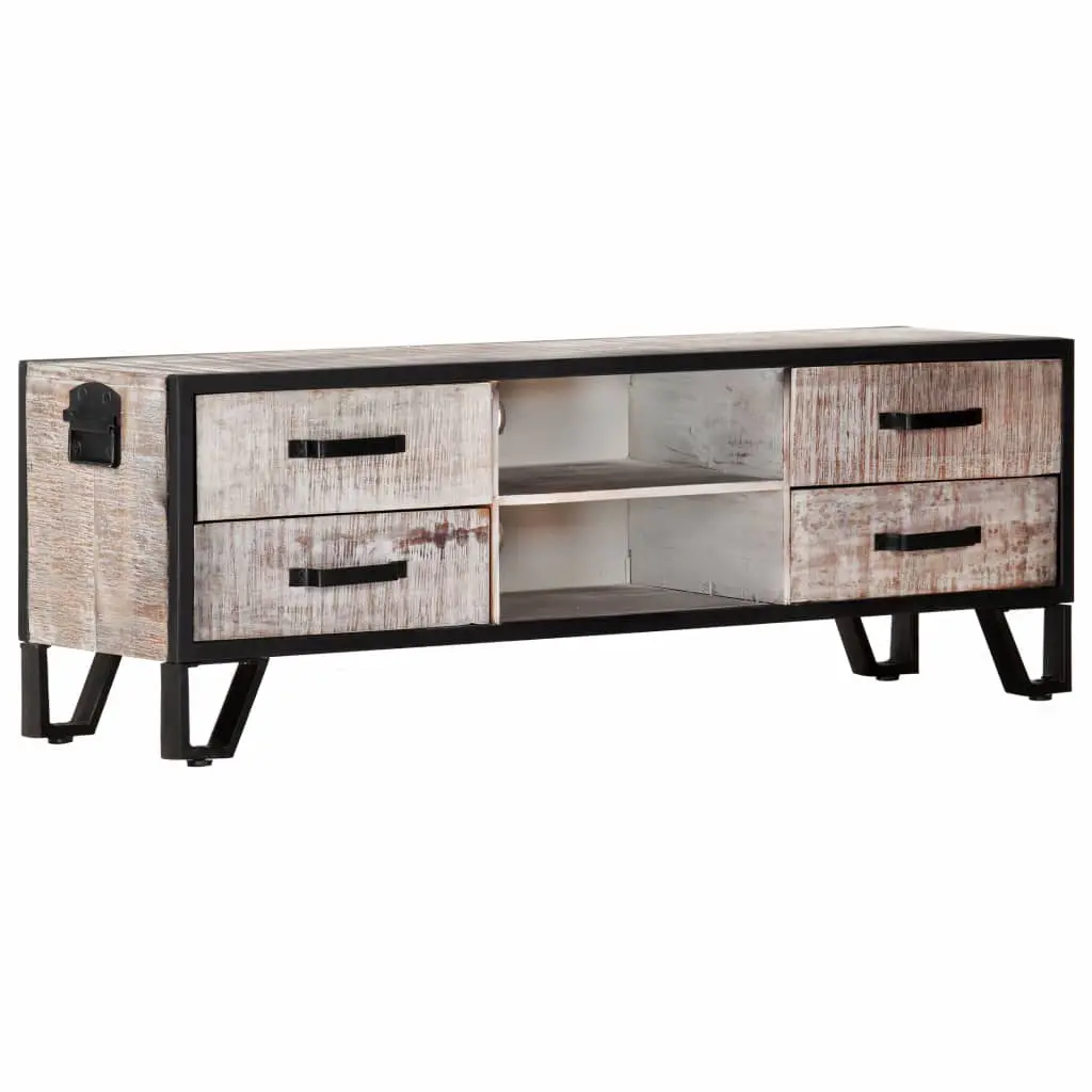 vidaXL TV Cabinet 120x30x40 cm Solid Acacia Wood