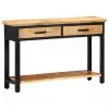 vidaXL Console Table 120x30x76 cm Solid Mango Wood