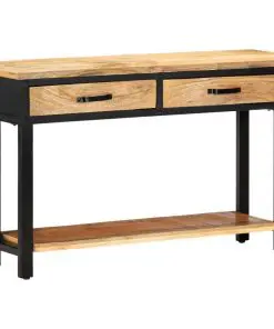 vidaXL Console Table 120x30x76 cm Solid Mango Wood