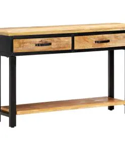 vidaXL Console Table 120x30x76 cm Solid Mango Wood