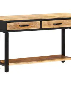 vidaXL Console Table 120x30x76 cm Solid Mango Wood