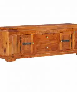 vidaXL TV Cabinet 119x30x40 cm Solid Acacia Wood