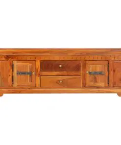 vidaXL TV Cabinet 119x30x40 cm Solid Acacia Wood