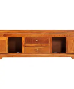 vidaXL TV Cabinet 119x30x40 cm Solid Acacia Wood