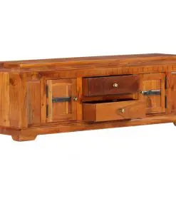vidaXL TV Cabinet 119x30x40 cm Solid Acacia Wood