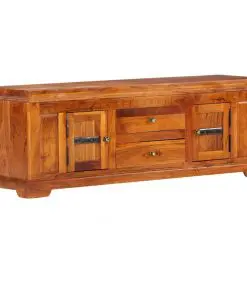 vidaXL TV Cabinet 119x30x40 cm Solid Acacia Wood