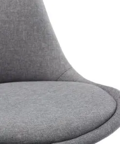 vidaXL Dining Chairs 6 pcs Light Grey Fabric