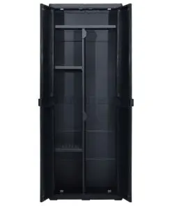 vidaXL Garden Storage Cabinet 65x38x171 cm Plastic