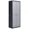 vidaXL Garden Storage Cabinet 65x38x171 cm Plastic