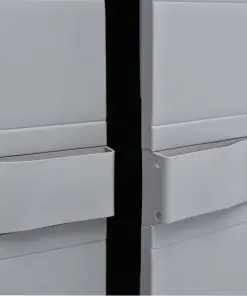 vidaXL Garden Storage Cabinet 65x38x171 cm Plastic