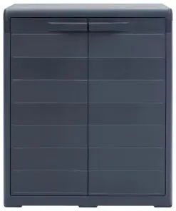 vidaXL Garden Storage Cabinet XL 78x46x94 cm Plastic