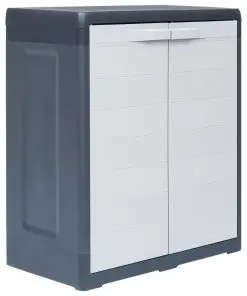 vidaXL Garden Storage Cabinet XL 78x46x94 cm Plastic