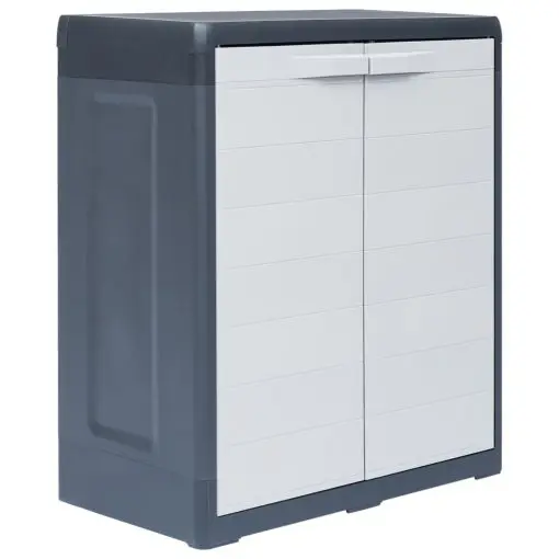 vidaXL Garden Storage Cabinet XL 78x46x94 cm Plastic