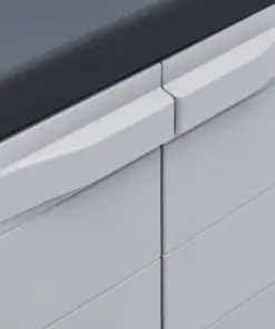 vidaXL Garden Storage Cabinet XL 78x46x94 cm Plastic