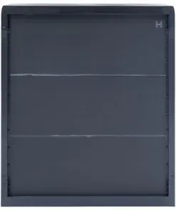 vidaXL Garden Storage Cabinet XL 78x46x94 cm Plastic