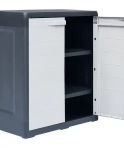 vidaXL Garden Storage Cabinet XL 78x46x94 cm Plastic