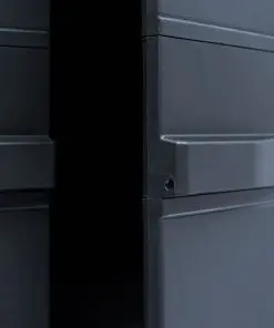 vidaXL Garden Storage Cabinet XL 78x46x175 cm Plastic