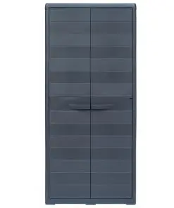 vidaXL Garden Storage Cabinet XL 78x46x175 cm Plastic