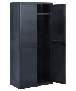 vidaXL Garden Storage Cabinet XL 78x46x175 cm Plastic