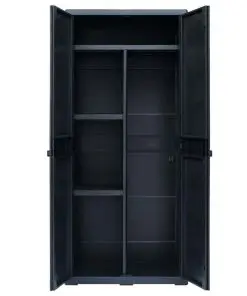 vidaXL Garden Storage Cabinet XL 78x46x175 cm Plastic