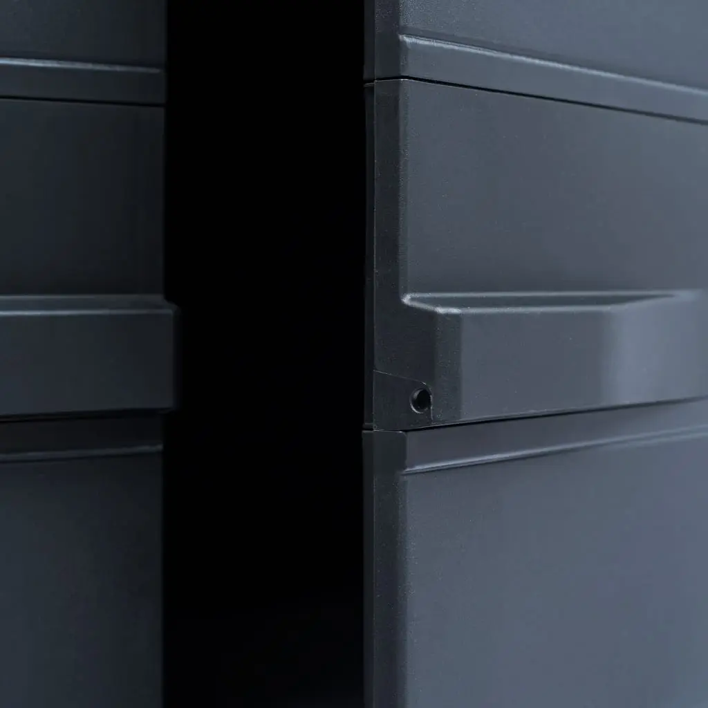 vidaXL Garden Storage Cabinet XL 78x46x175 cm Plastic