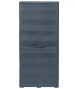 vidaXL Garden Storage Cabinet XL 78x46x175 cm Plastic