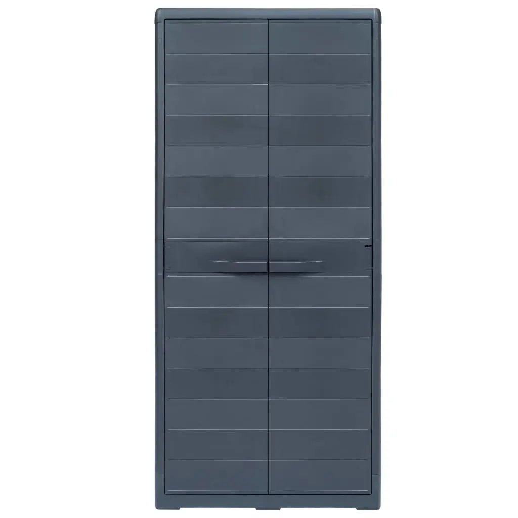 vidaXL Garden Storage Cabinet XL 78x46x175 cm Plastic
