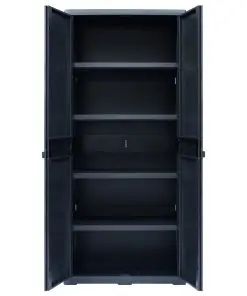 vidaXL Garden Storage Cabinet XL 78x46x175 cm Plastic