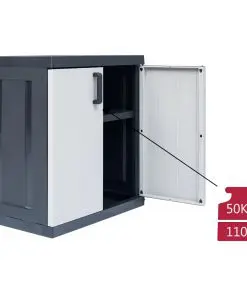vidaXL Garden Storage Cabinet XXL 89x54x96 cm Plastic