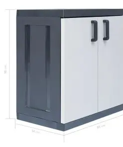 vidaXL Garden Storage Cabinet XXL 89x54x96 cm Plastic